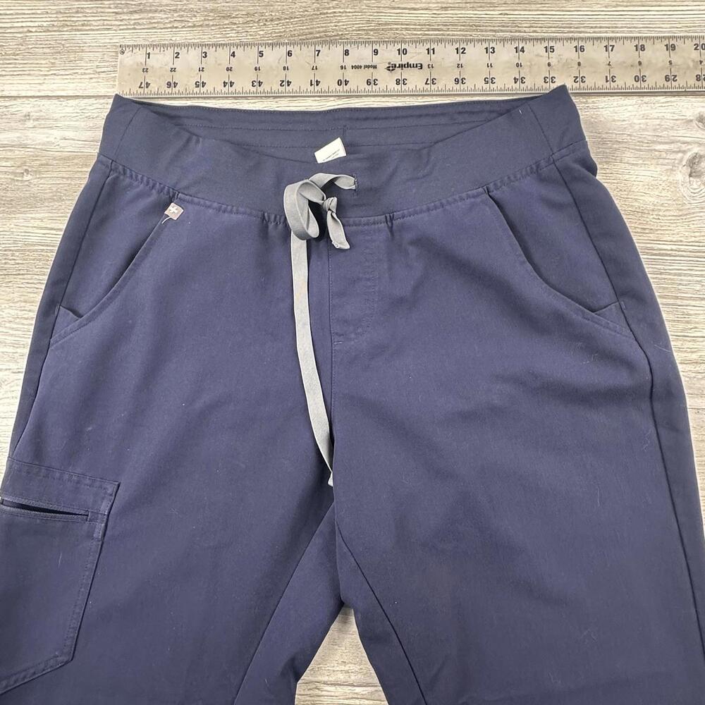 Figs Zamora Jogger Pants Womens MT Navy Blue Rayon Blend Technical Collection - Picture 5 of 7